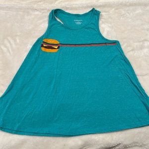 Racerback graphic tank top